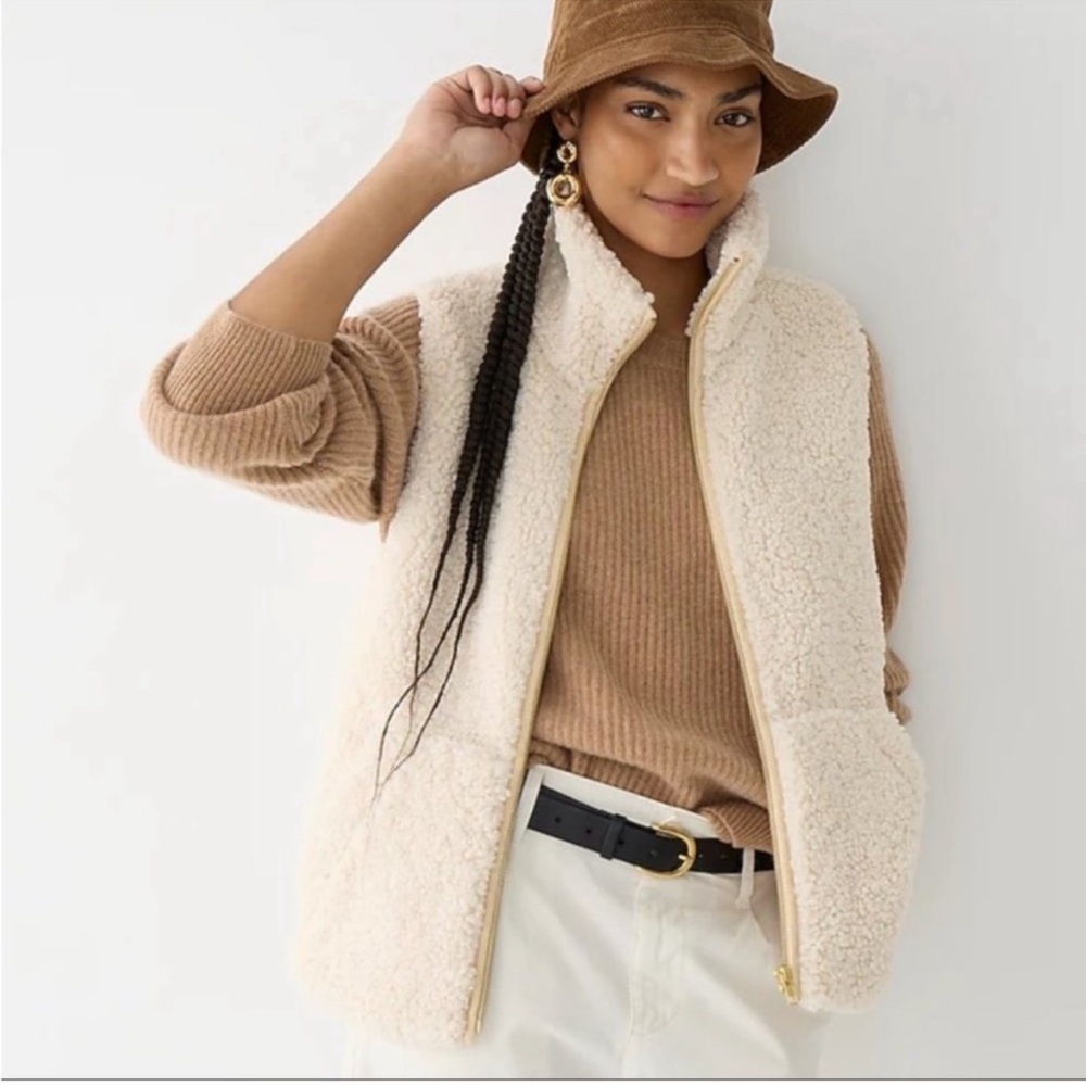 J. Crew Teddy Sherpa Vest